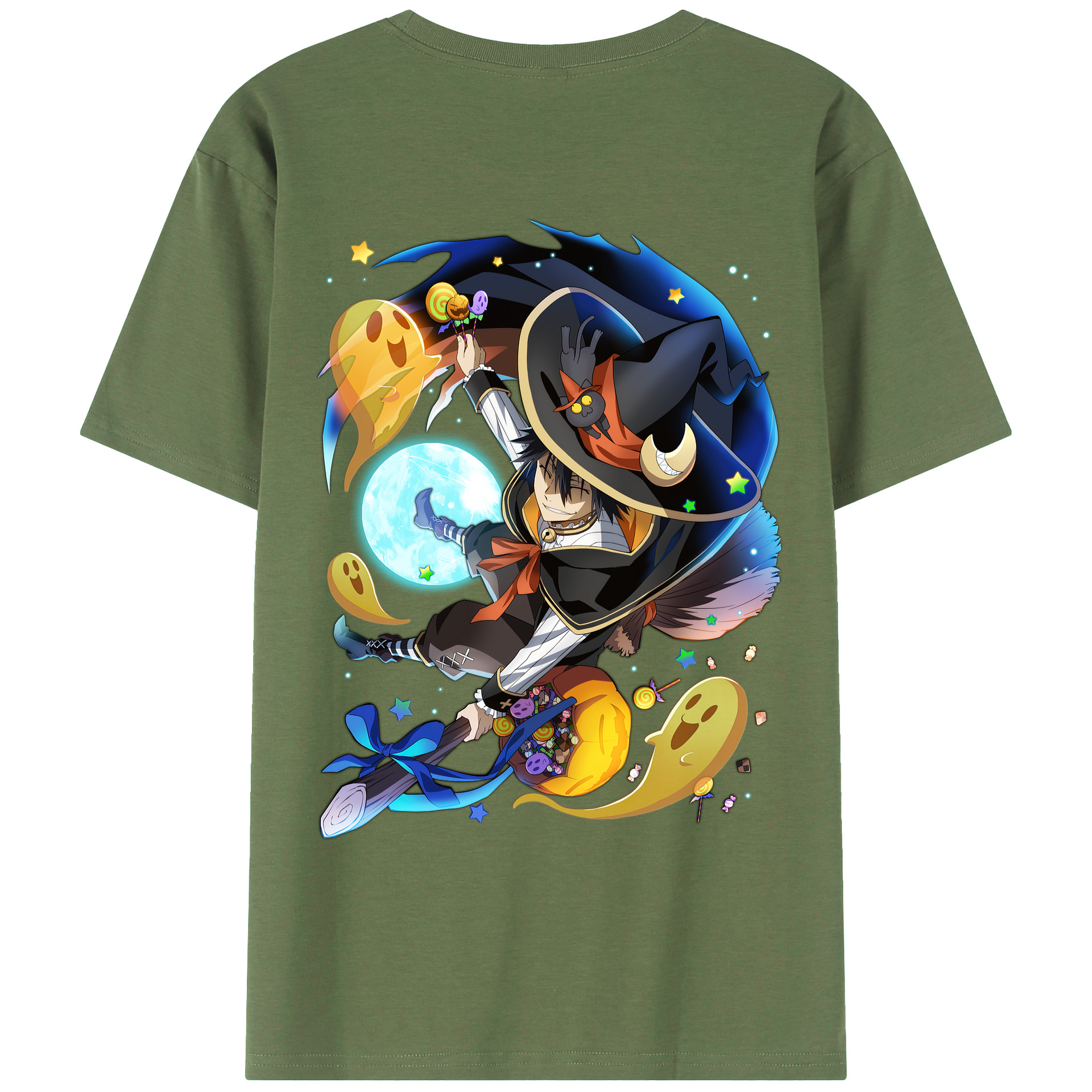 （画像用） 文豪ストレイドッグス Bungo Stray Dogs 綿100％ メンズ半袖Tシャツ（バックプリント） 通気性